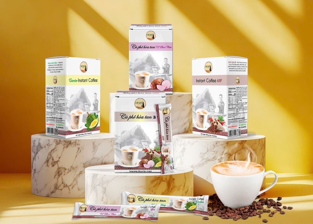 Cà phê hoà tan 3 vị (250g dạng hộp)