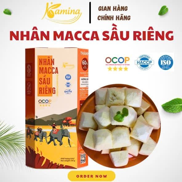 Nhân macca sầu riêng