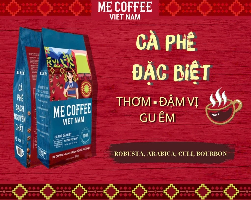 Me coffee đặc biệt 100% cà phê sạch trái chín