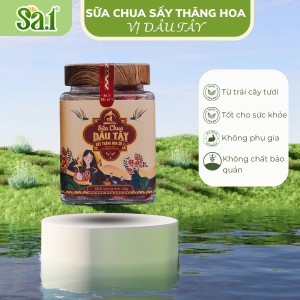 Sữa chua sấy thăng hoa vị dâu tây hũ thủy tinh