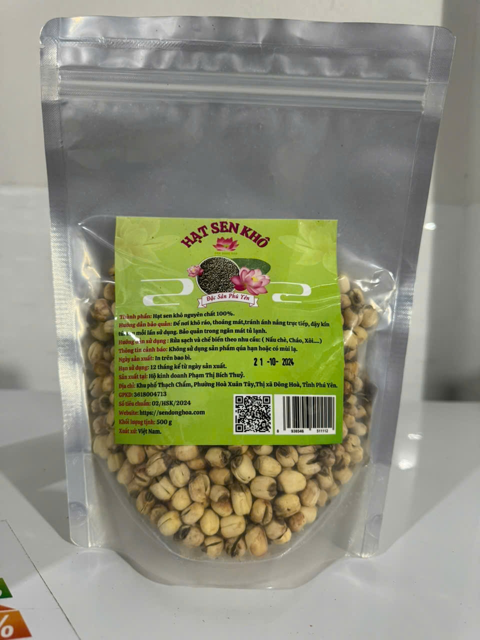 Hạt sen khô Đông Hoà