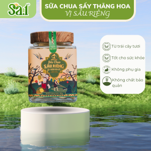 Sữa chua sấy thăng hoa vị sầu riêng hũ thủy tinh